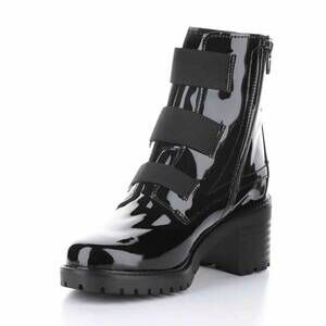 NEW BOS. & CO. women's indie waterproof boots in black patent